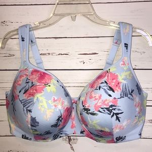 Cacique Lightly lined floral balconette bra
